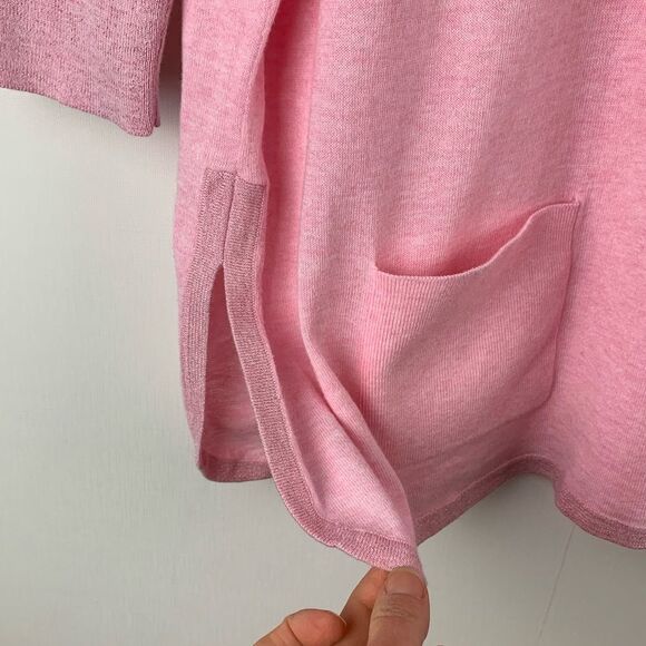 Lilly Pulitzer Cobo Sweater Heathered Pink Tropics Tint Sz XS Box Fit Oversized - Picture 5 of 10